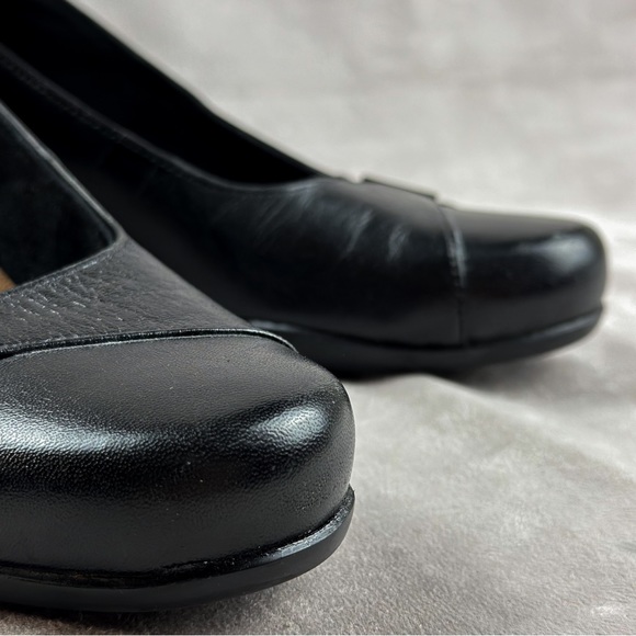 Clarks Artisan Rosalyn Belle black Leather heels size US 10 women - Picture 6 of 16